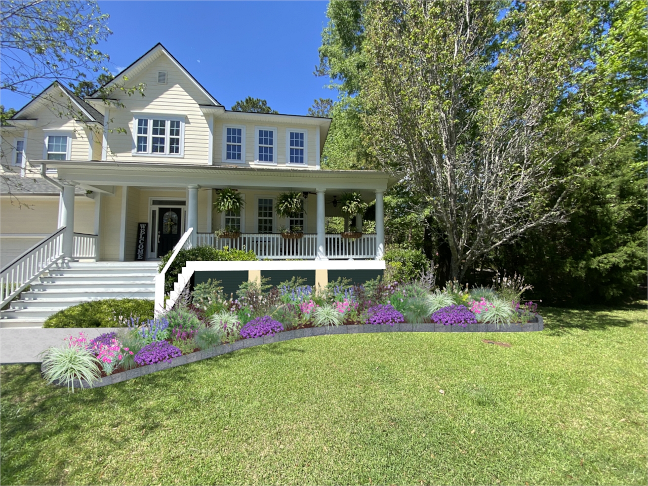 Landscape architectural design for a residential property near Charleston, SC